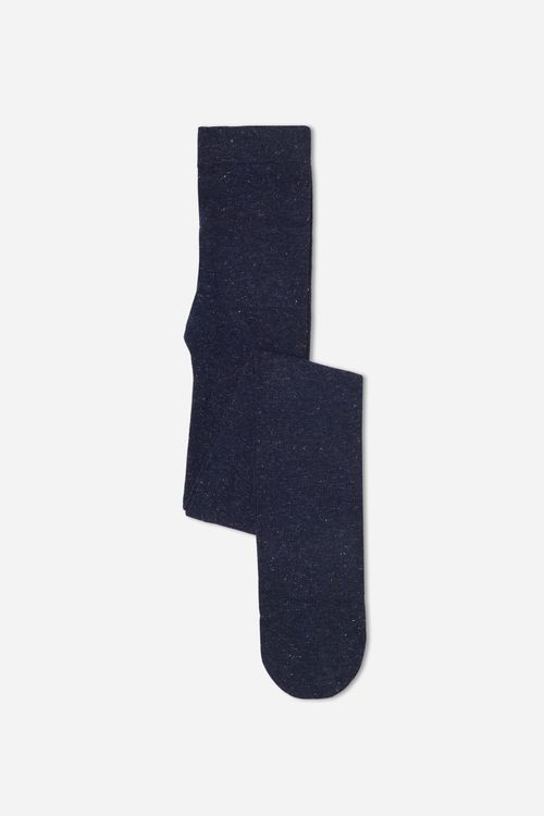Meia-Calça Em Viscose Com Glitter Infantil - Azul