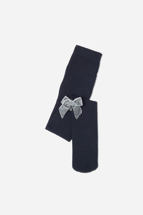 Meia-Calça Em Viscose Com Glitter Infantil - Preto