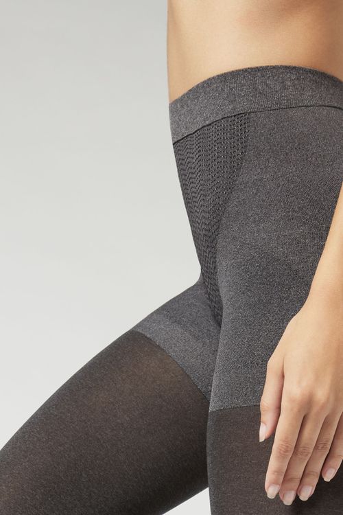 Meia Calça Total Shaper Fio 50 - Cinza