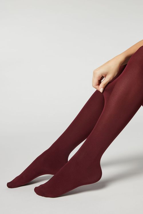 Meia Calça Macia Conforto Fio 100 - Bordô