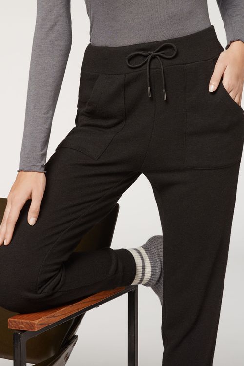 Legging Jogger Comfort Com Cashmere - Preto