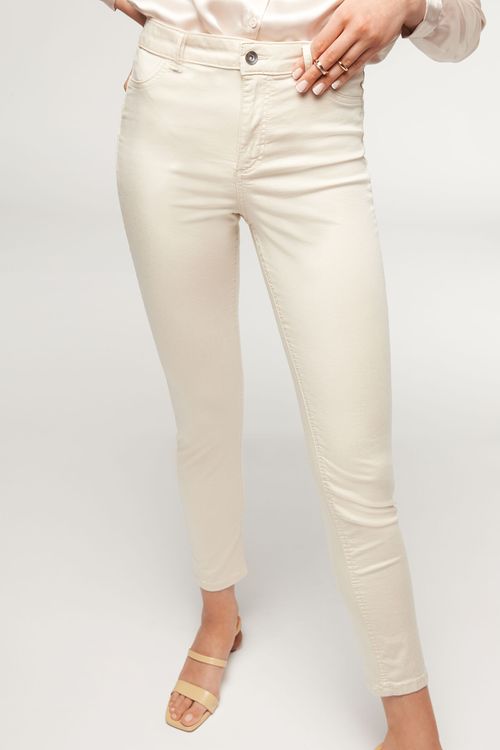 Calça Jeans Push-Up Leve Eco - Off-White
