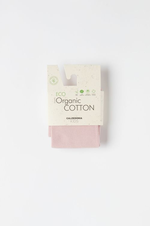 Meia-Calça Em Algodão Eco Infantil - Rosa