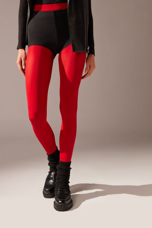 Meia-Calça Conforto Total Fio 50 - Vermelho