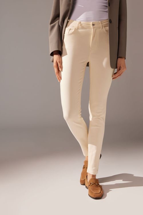 Jeans Push-Up Skinny Soft Touch - Off-White