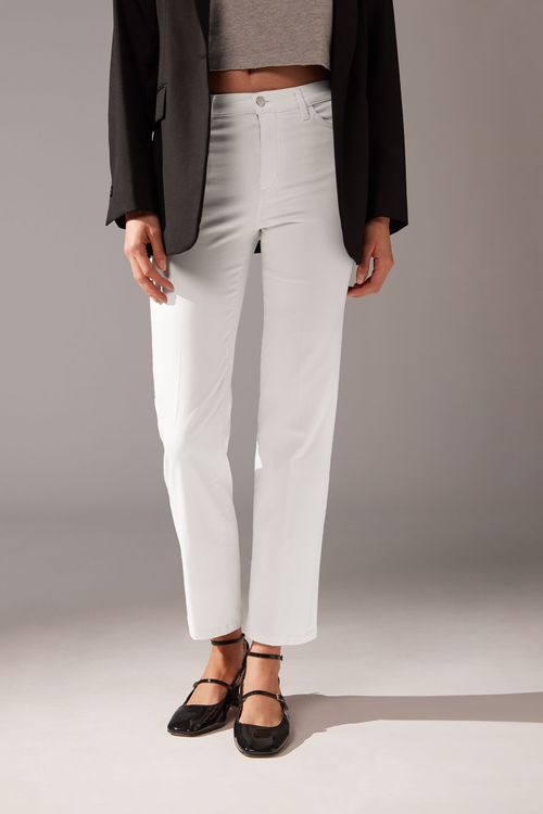 Calça Jeans Comfort Eco - Off-White