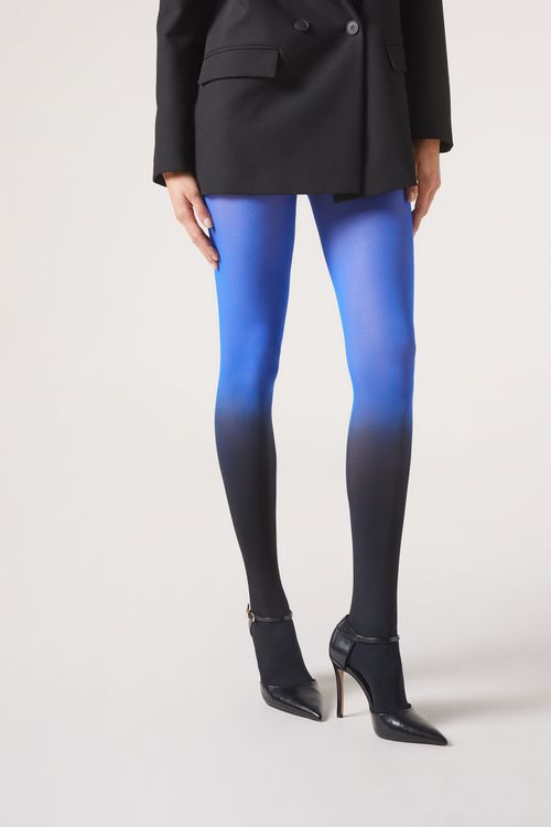 Meia-Calça Degradê Fio 50 - Azul