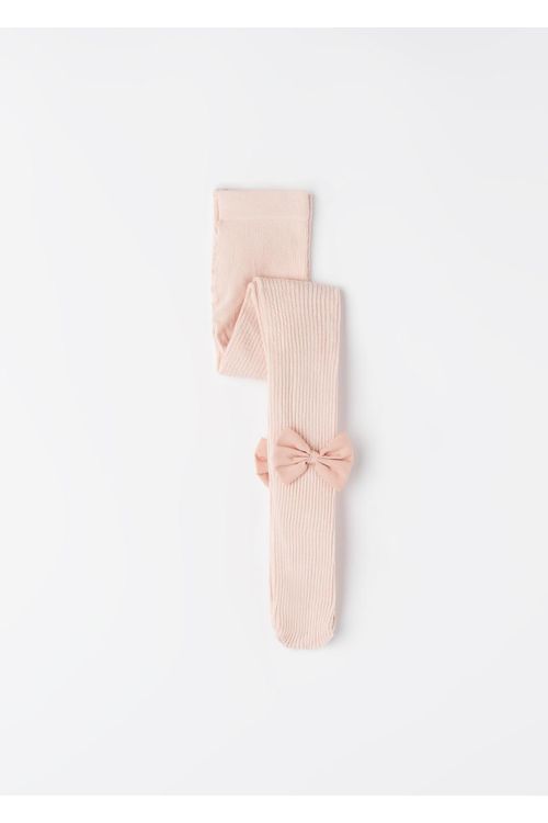 Meia-Calça Em Algodão Para Criança - Rosa