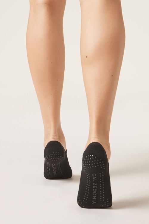 Meia Sapatilha Antiderrapante - Preto