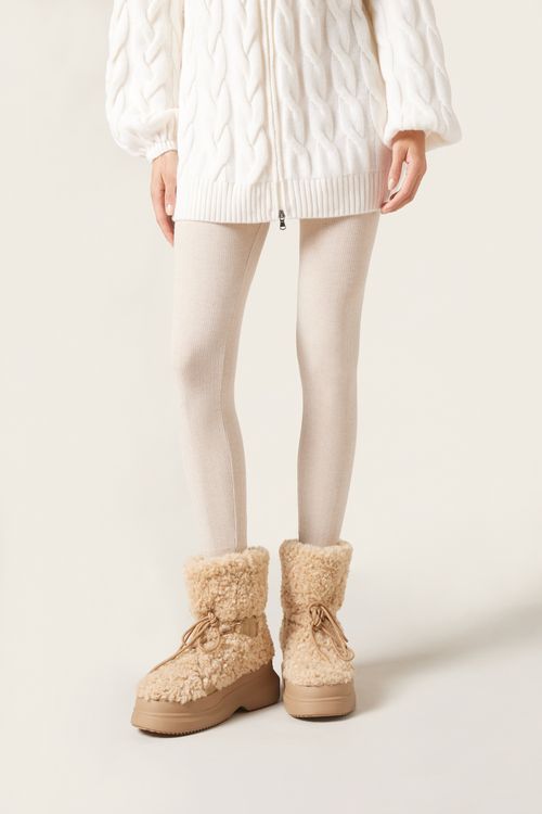 Legging Com Cashmere - Branco