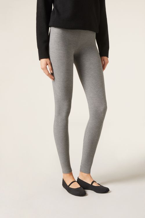 Legging Com Cashmere - Cinza