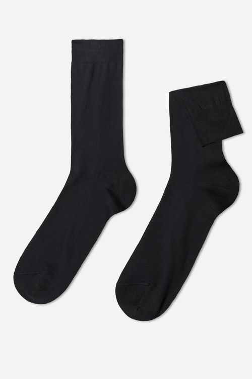 Meia Em Fio De Escócia - Preto