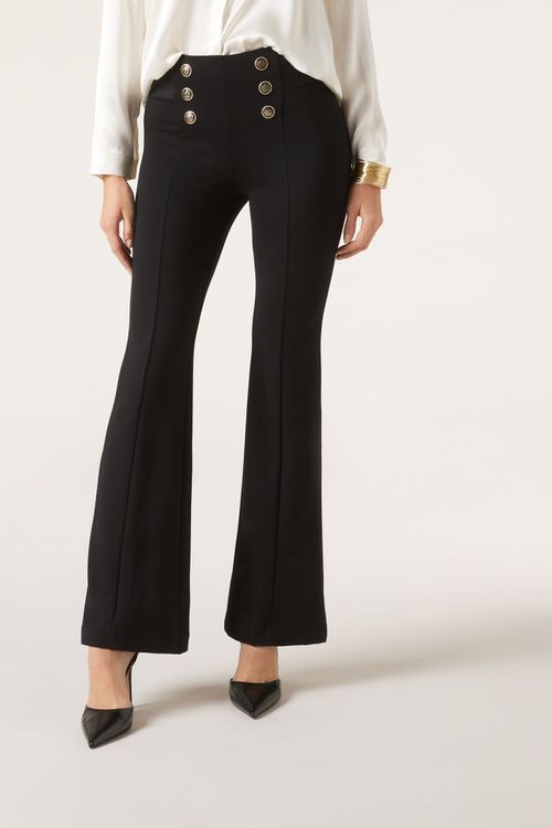 Calça Flare Sailor - Preto