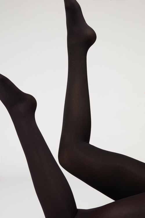 Meia Calça Macia Conforto Fio 100 - Preto