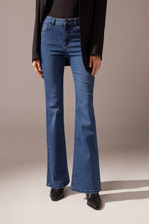 Calça Jeans Flare - Azul