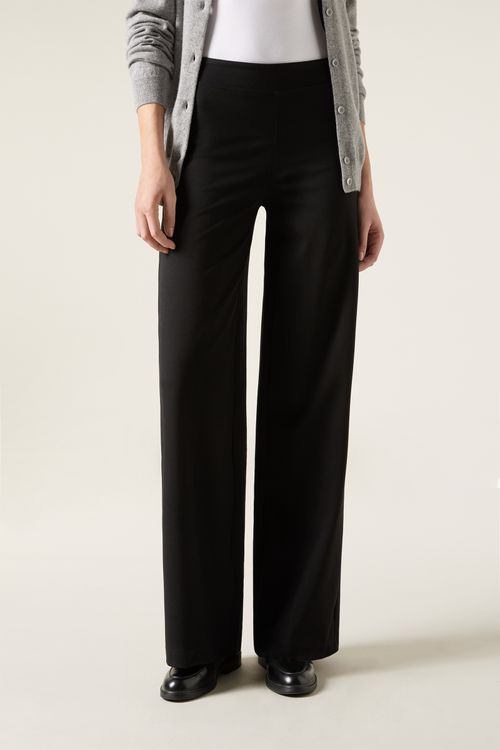 Legging Pantalona Em Malha Milano - Preto