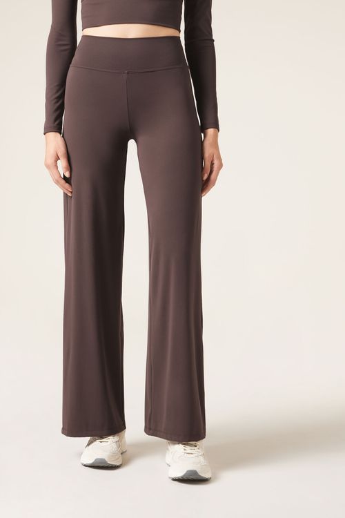 Calça Pantalona First Class - Marrom