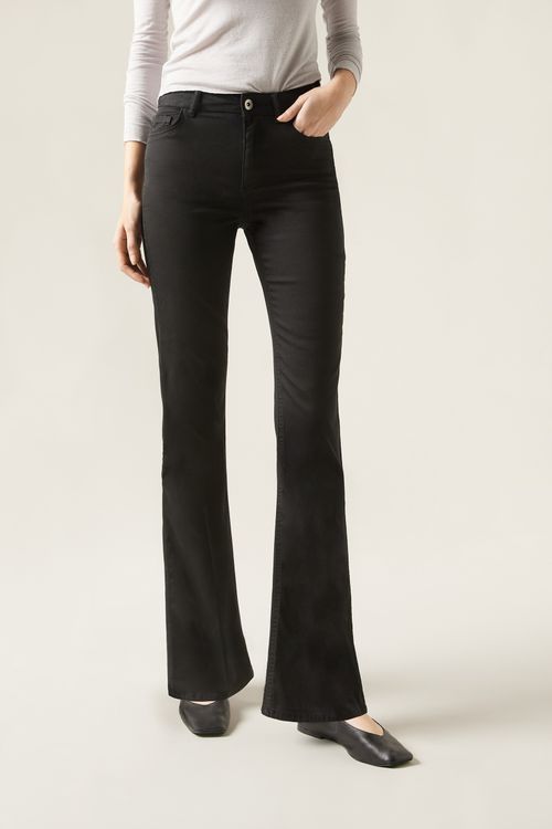 Calça Jeans Flare Eco - Preto
