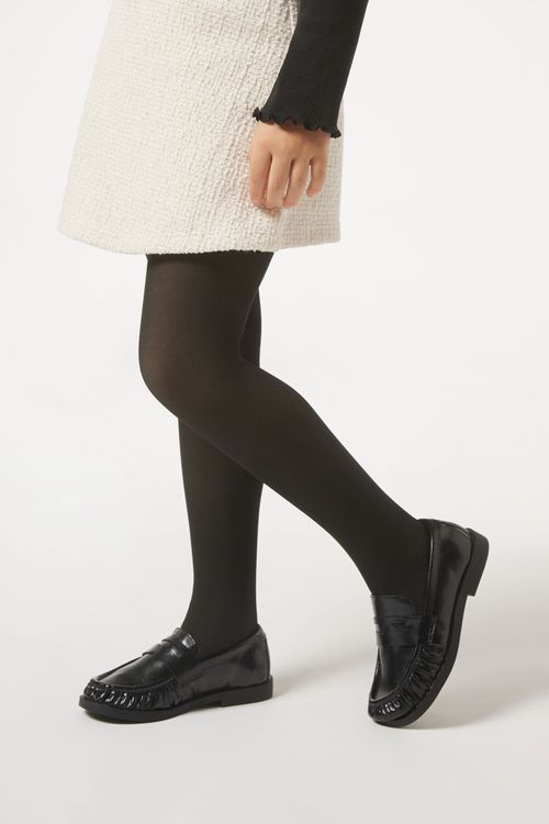 Meia-Calçatérmica Com Efeito Transparente Infantil - Preto