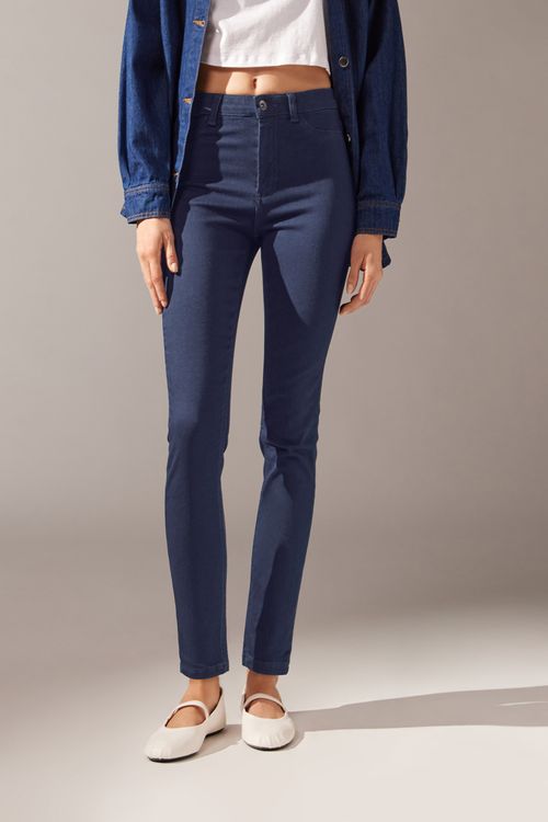Jeans Skinny Térmica Soft Touch - Azul
