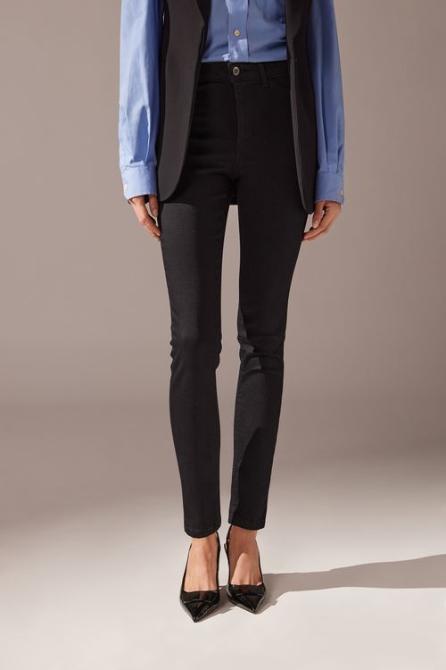 Jeans Skinny Térmica Soft Touch - Preto