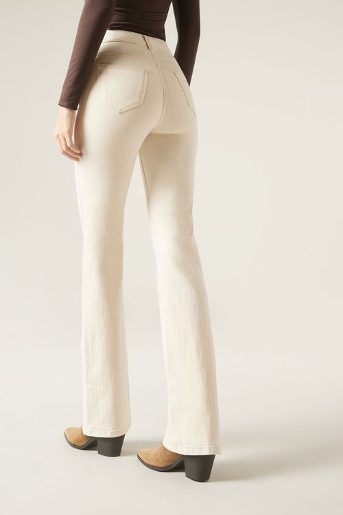 Calça Jeans Flare - Off-White