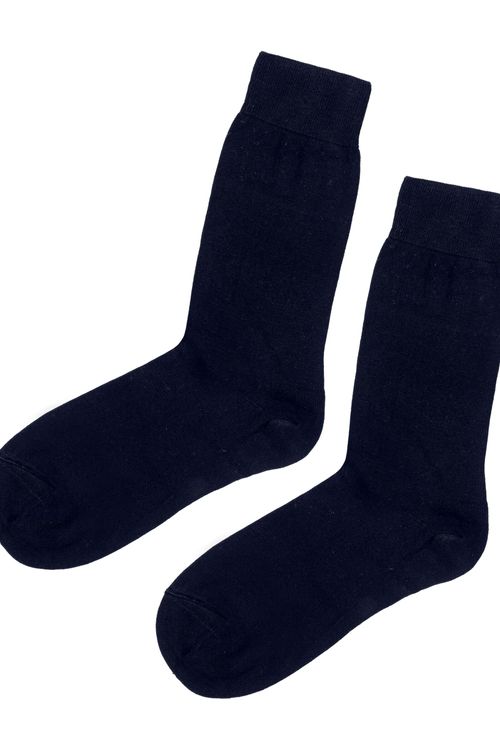 Meia Curta Em Cashmere Masculina - Azul