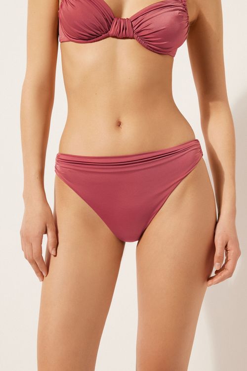 Calcinha De Biquíni Shiny Satin - Laranja