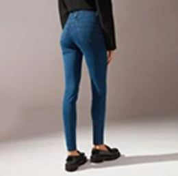 Legging Jeans Skinny com Cintura Alta - MIP076 - Calzedonia